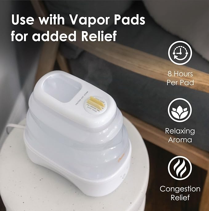 1 Gal. Warm Mist Collapsible Humidifier, Top Fill, - Image 6