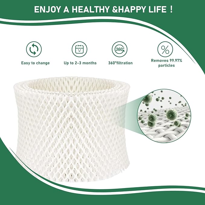 Carmerny MDH-0103JB Humidifier Wicking Filter Replacement Compatible - Image 3