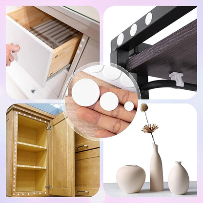 456 Pcs Small Felt Furniture Pads, Self-Adhesive EVA Foam Dot Circles, Round - Image 7