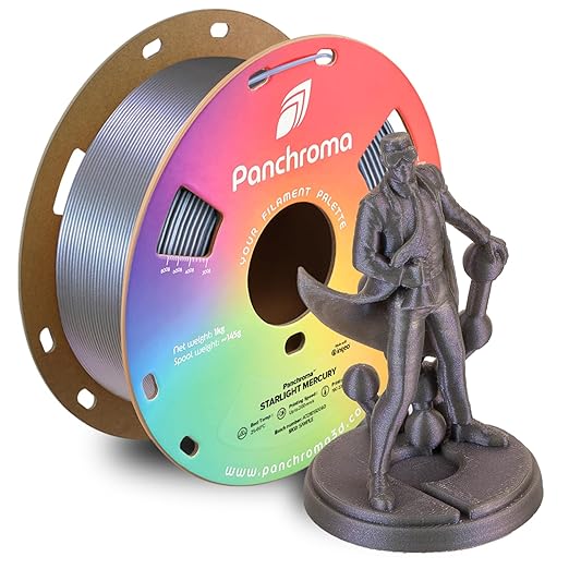 Polymaker Panchroma Grey Color Changing PLA, Glitter Starlight Mercury 3D by Polymaker