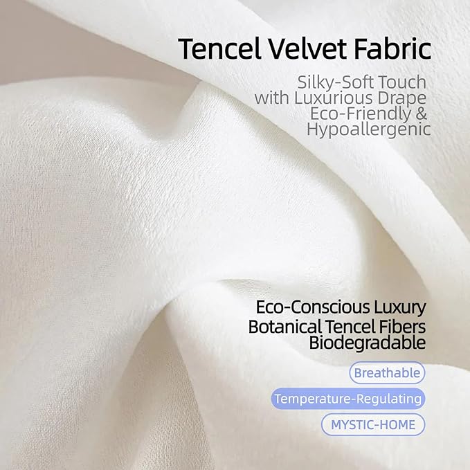 Sheer Curtains 45 inch Length 2 Panels White Semi-Sheer Rod Pocket Drapes - Image 5