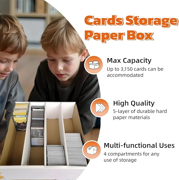 8 Set Sports Card Storage Boxes 3150 Count Bulk Card Trading Cards Collection - Image 3