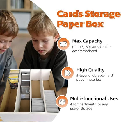 8 Set Sports Card Storage Boxes 3150 Count Bulk Card Trading Cards Collection - Image 3