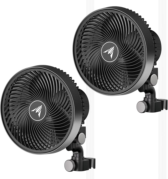 AC Infinity CLOUDRAY S9 2-Pack, Grow Tent Clip Fan 9” by ACInfinity