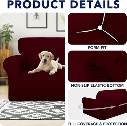 PureFit 100% Dual Waterproof Couch Cover Slipcovers - Image 4