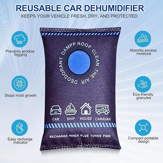 Reusable Dehumidifier Bags, Car Moisture Absorber - Image 6