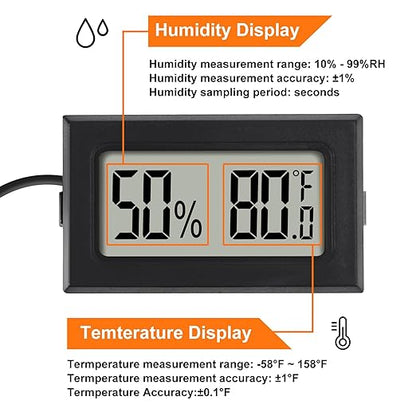 6Pcs Mini Digital Thermometer Hygrometer Gauge Indoor - Image 3