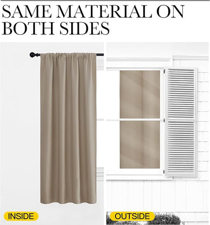 NICETOWN Window Curtains for Bedroom, 2 Panels, W42 x L48 -Inch, Home - Image 5