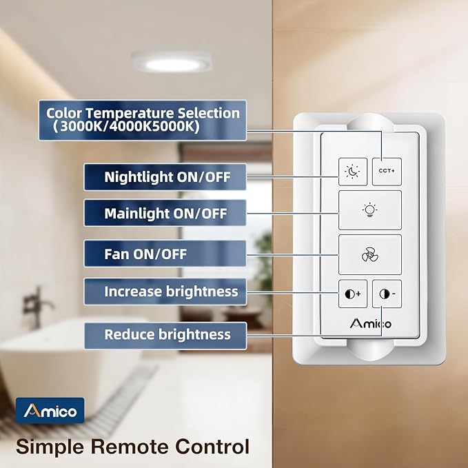 Amico Bathroom Exhaust Fan - Image 8