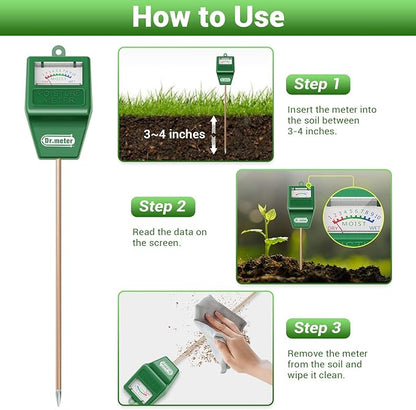 Soil Moisture Meter, 2 Packs Soil Test Kit - Image 3