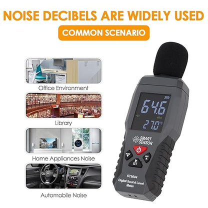 Digital Sound Level Meter Decibel Meter 30-130dBA Noise Measurement Device - Image 3