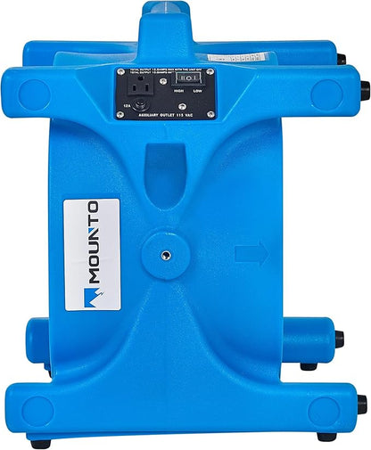 MOUNTO AM20DF 1/5 HP 1800 CFM Axial Air Mover Blower Fan - Image 2