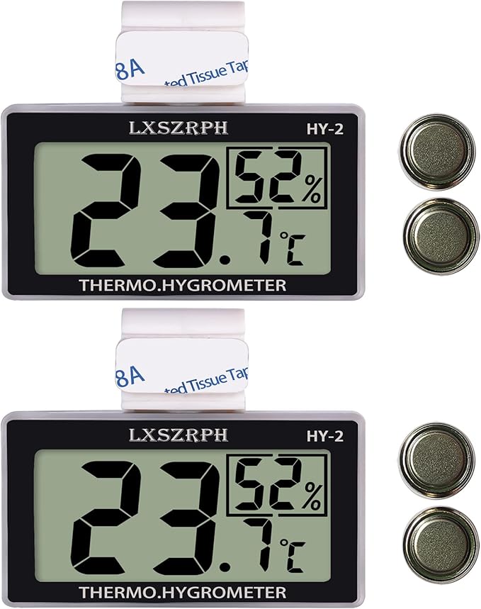 Reptile Thermometer Hygrometer Digital Amphibian Thermometer by LXSZRPH