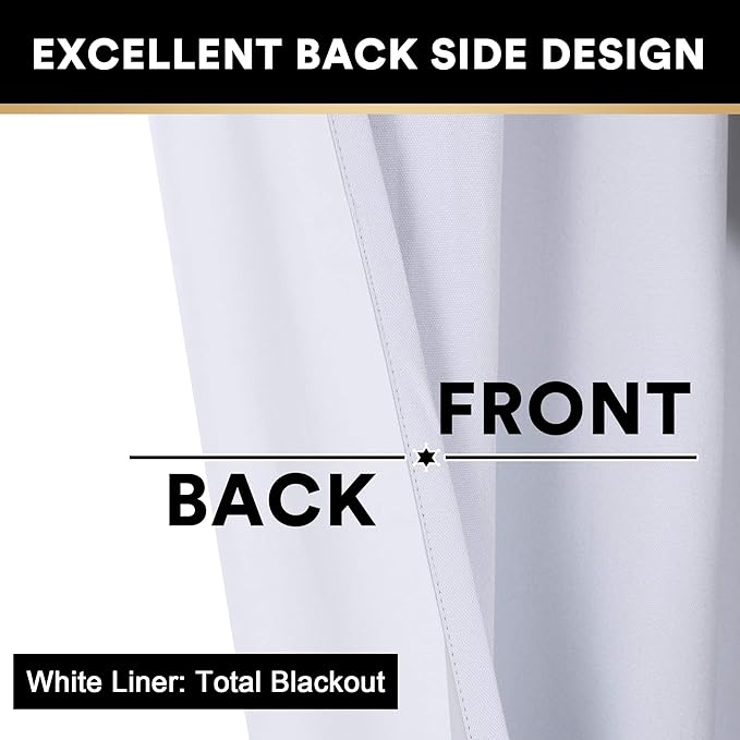 PrinceDeco 100% Blackout Curtains - Image 4