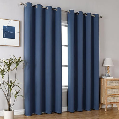ChrisDowa Blackout Curtains 108 Inches Long 2 Panels Set - Image 5