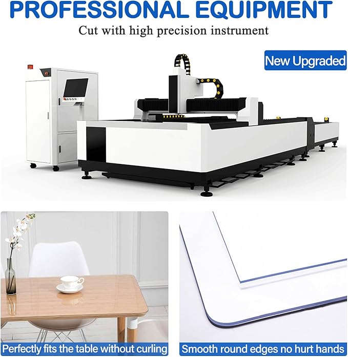 16 x 54" Clear Plastic Dining Table Protector PVC Vinyl Desk Pad Mat Wooden - Image 5