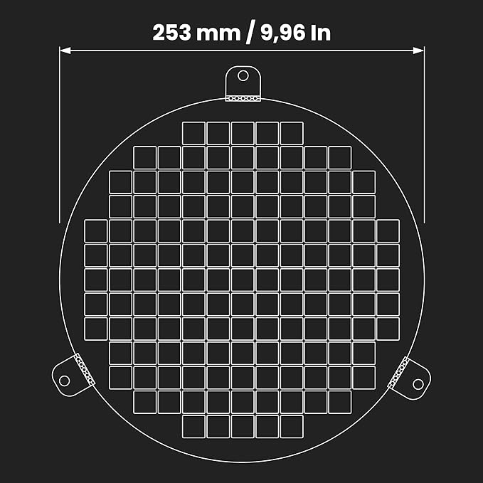 Repa Market 10" Inch Black Galvanized Steel Round Crawl Space Vent Grid - Image 2