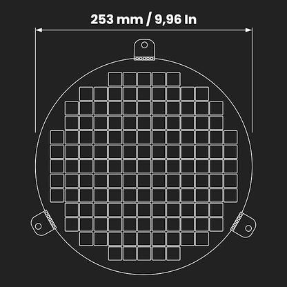 Repa Market 10" Inch Black Galvanized Steel Round Crawl Space Vent Grid - Image 2