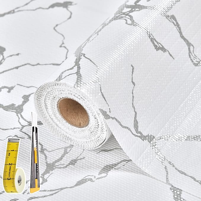 Drawer and Shelf Liner for Kitchen Cabinet: 12 in X 30 Ft Non Slip Waterproof by Kimhan