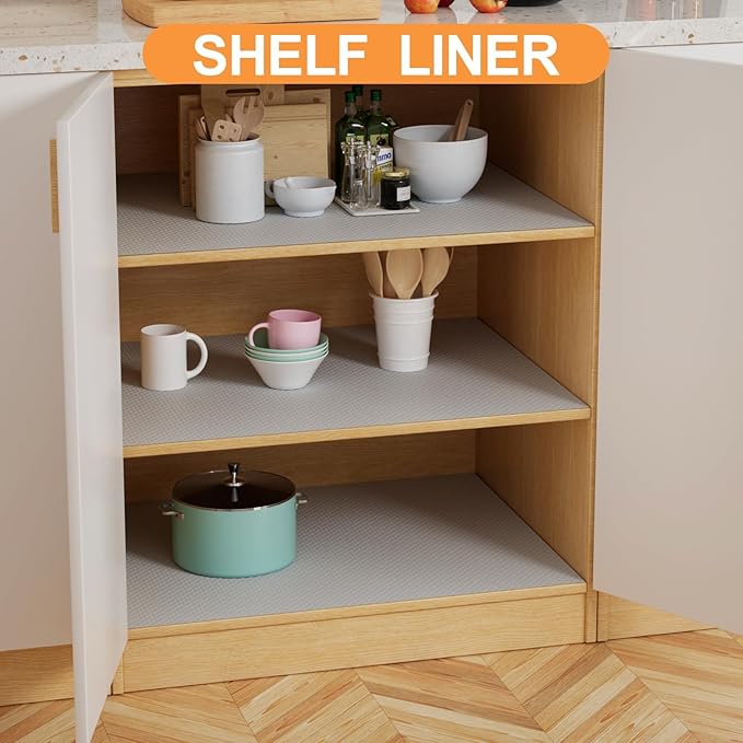 FLPMIX Kitchen Cabinet Shelf Liner: Waterproof Drawer Liner 12"x 120" - Image 2