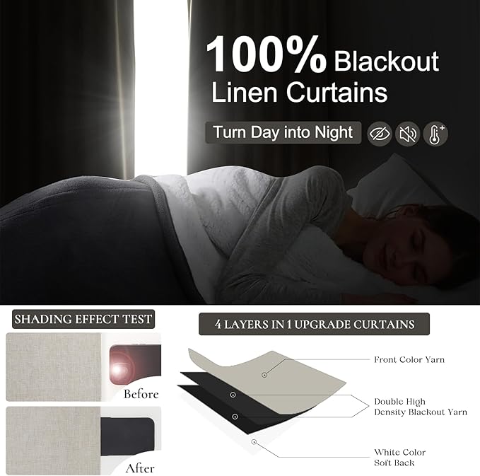 100 Inch Extra Wide Blackout Curtains 108 Inches Long - Image 5