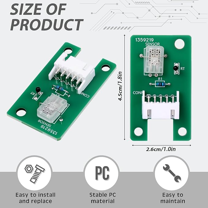 1 Pack 50 Pints Dehumidifier Humidity Sensor, PC Replacement Humidity Sensor - Image 2