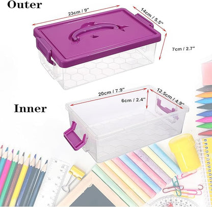 BTSKY 1-Pack Clear Plastic Storage Box - Image 3