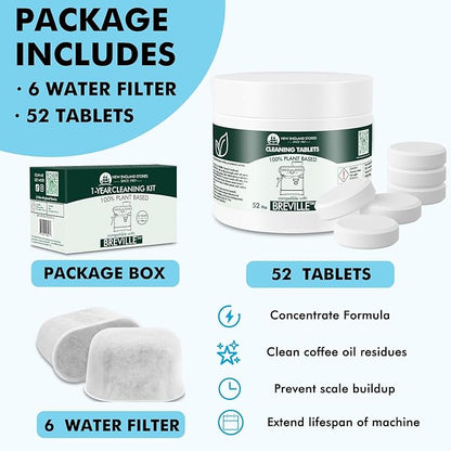 6 Pack Breville Compatible Charcoal Filters - Image 2