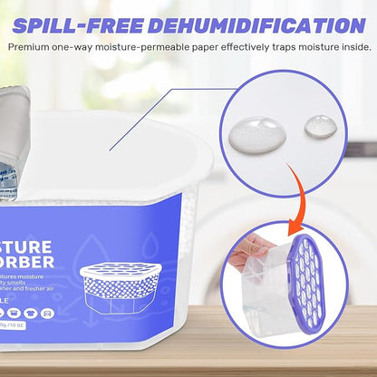CLEVAST Moisture Absorber Boxes 6 Pack, 10 Oz Dehumidifier - Image 5