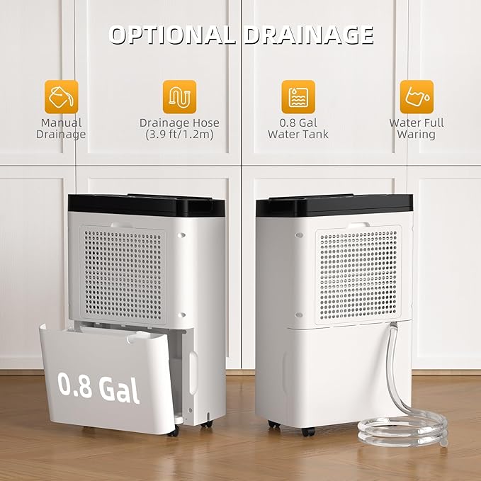 AIRPLUS 4, 500 Sq. Ft. 70pint Dehumidifier, Humidity - Image 5
