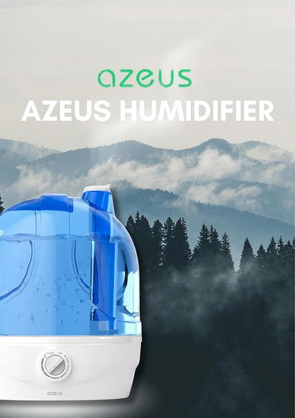 AZEUS 2.8L Large Capacity Ultrasonic Cool Mist Humidifier - Image 2