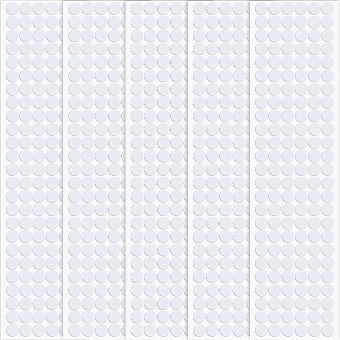 735 Pcs Small Felt Furniture Pads, Self-Adhesive EVA Foam Dot Circles, Round by Unknown