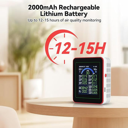 18-in-1 Smart Air Quality Monitor, Air Quality Detector Real-Time - Image 7