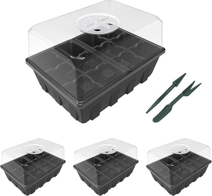 Gardzen 3 Pack Seed Starter Tray Germination Kit, Seed Starter Kit by Gardzen