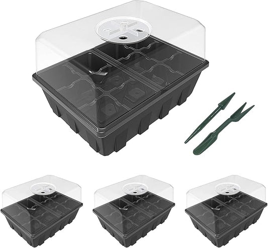 Gardzen 3 Pack Seed Starter Tray Germination Kit, Seed Starter Kit by Gardzen