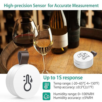 ORIA Wireless Thermometer Hygrometer, Mini Wireless Humidity Temperature Sensor - Image 3