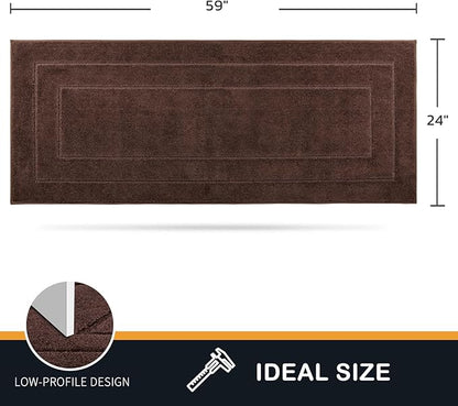 PURRUGS Dirt Trapping Door Mat 24" x 59", Non-Slip/Skid Machine Washable - Image 2
