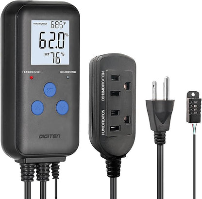 DIGITEN Humidity Controller Pre-Wired Digital Humidistat by DIGITEN