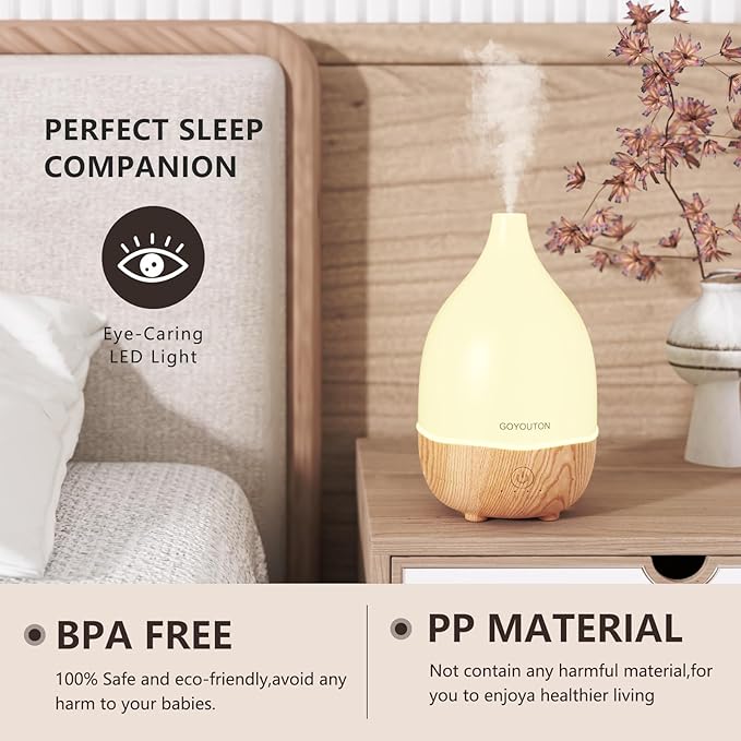 Essential Oil Diffuser, 200ml Small Aromatherapy Diffuser - Image 6