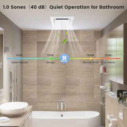 Bathroom Exhaust Fan for Ceiling Mount, Household Bath Vent Ventilation Fans - Image 4