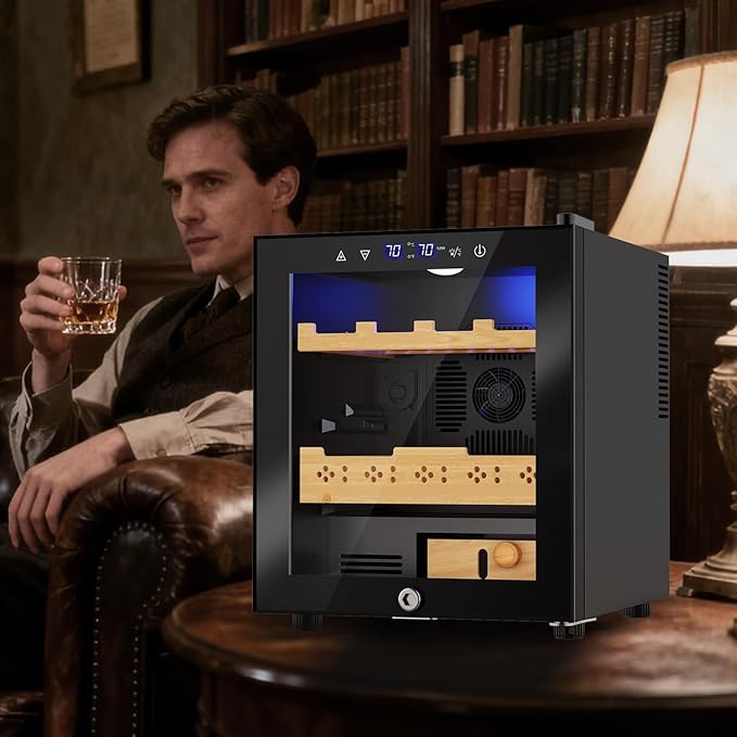 Electric Humidor-50L Cooling & Heating Humidor, Smart Touch Control Humidity & - Image 7