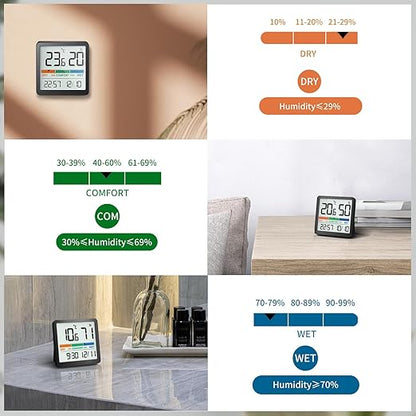 NOKLEAD Hygrometer Indoor Thermometer, Desktop Digital Thermometer - Image 3
