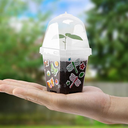 EBaokuup 10 Pack Clear Plant Nursery Pots - Image 7