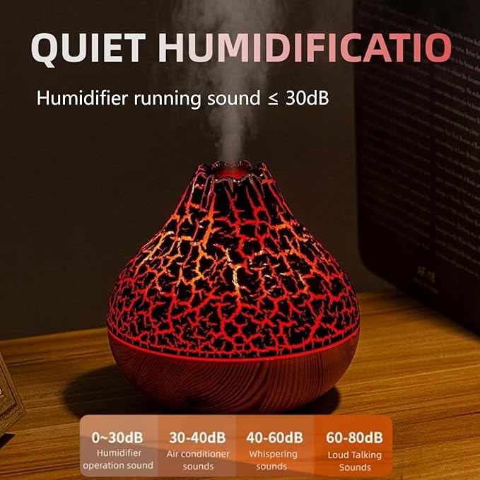 Mini Volcano Shape Humidifier, USB Personal Desktop Humidifier - Image 3
