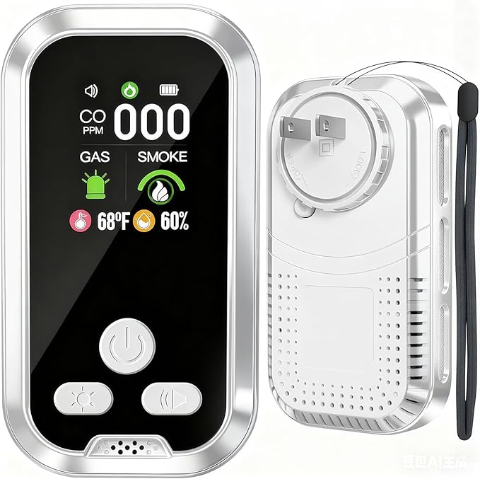 6-in-1 Carbon Monoxide Detector Combo by MakeyourLifeBetter