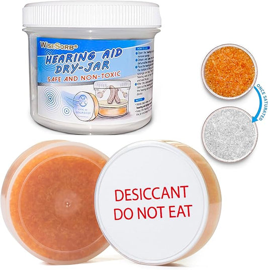 Hearing Aid Dryer, Hearing Aid Dehumidifier, Hearing Drying Jar and by Wisesorb
