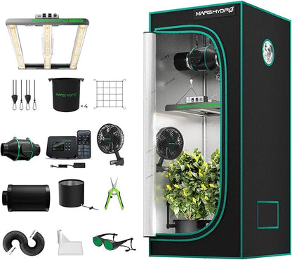 MARS HYDRO 3x3 Smart Grow Tent Kit Complete System by MARSHYDRO