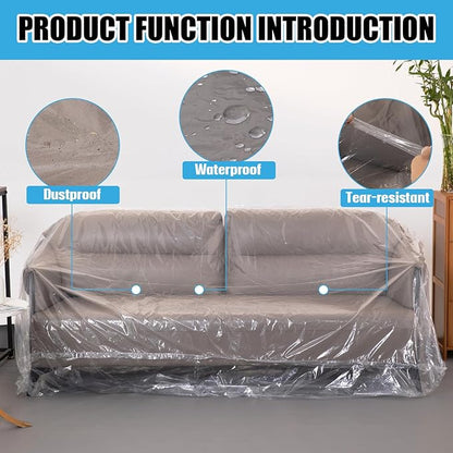 Plastic Couch Cover, Waterproof Furniture Covers - Image 3
