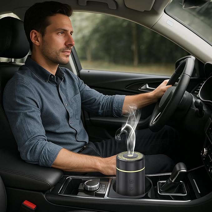 100ML Car Diffuser, USB Rechargeable Battery Operated, Powered Cordless - Image 7