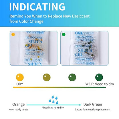 Silica Gel Packets with Color Indicating, 2 Gram Desiccant Packs - Image 3